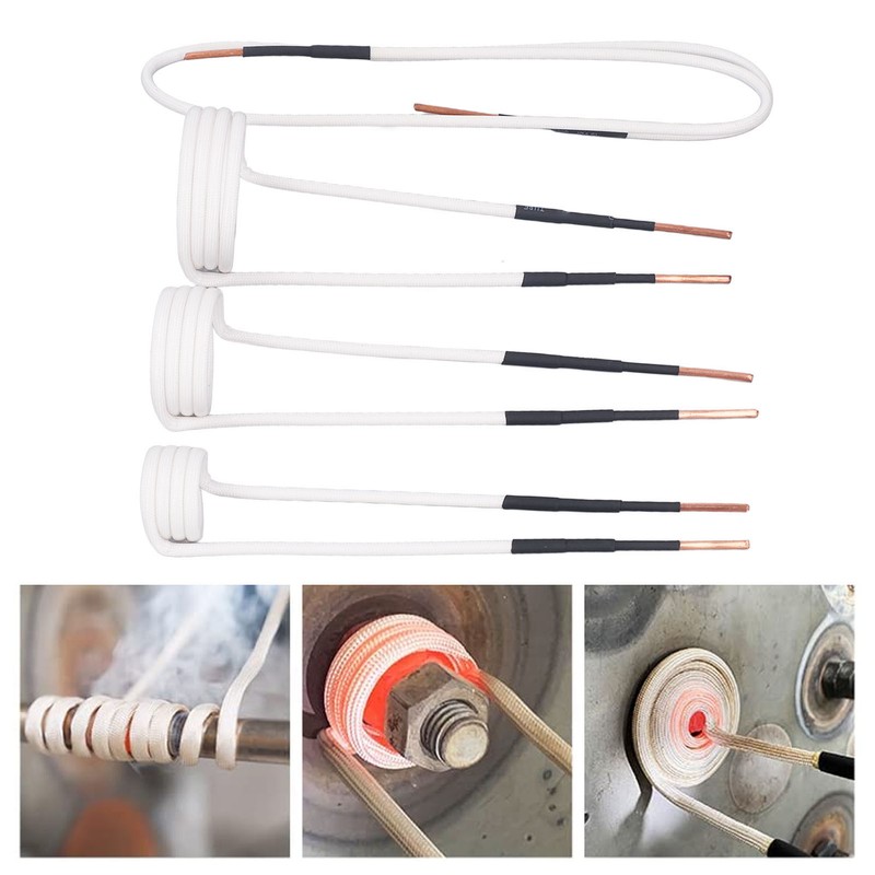 4Pcs Induction Heater Coil Kit 2.5mm Brass Core 20 30