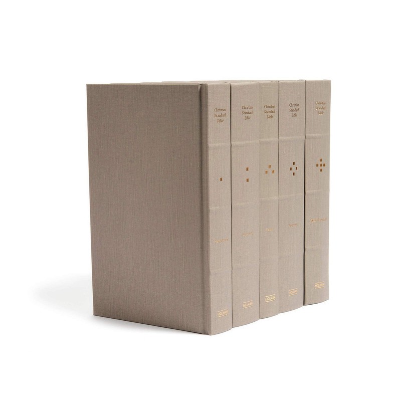 CSB Reader's Bible, Cloth Over Board, Five-Volume Collection, Black Letter,