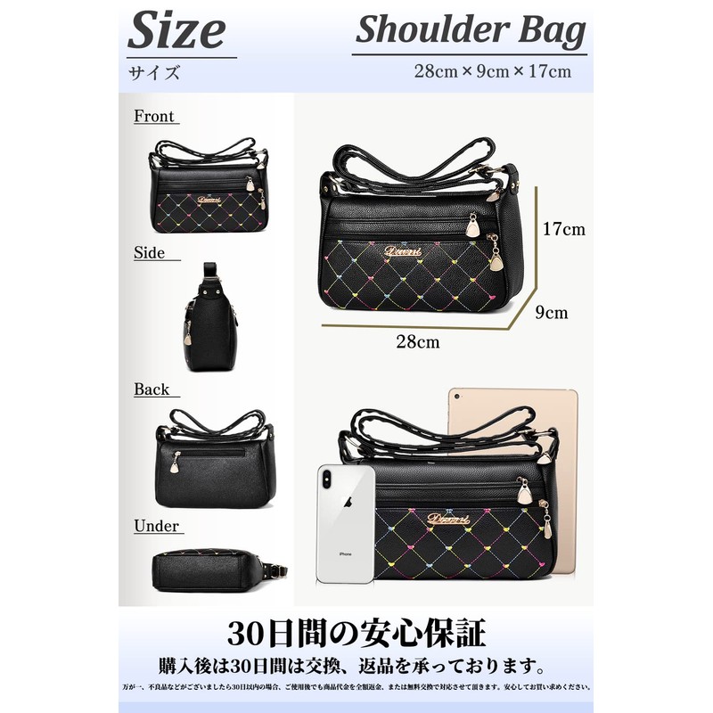 T.Y.ryanryan Women's Shoulder Bag, Crossbody Bag, Shoulder Bag, PU Leather,