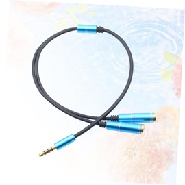 jojofuny Audio Splitter Cable for Headset Dual Output Stereo Compact Design for Sharing Music Plated Connectors