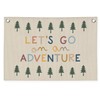 Camping Decor Banner,Lets Go on an Adventure Wall Art
