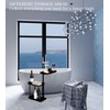 MOYUXIAO 3 Layer Bath Tub Tray Table,Bathtub Trays,Height Adjustable Bathtub
