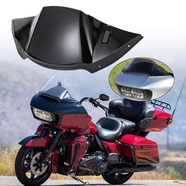 Vivid Black Fairing Air Duct, Air Duct Baffle and Actuator Assembly Kit Compatible with Harley Davidson Road Glide 2015-2023