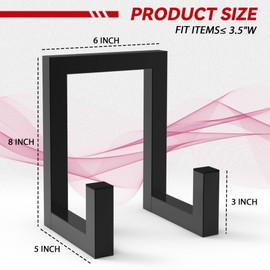 Estleys Metal Vinyl Record Holder Display Stand, Large Metal Plate Stands for Display, Display Stand for Artwork, Decorative Photo Frame Stand for Picture Frame, Plate, Dish, Photo Easel, Books