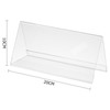 Risedot 12 Pack Acrylic Name Plates for Desks, Horizontal Slant