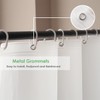 WellColor Short Shower Curtain Liner 48 Inch Long for Walk