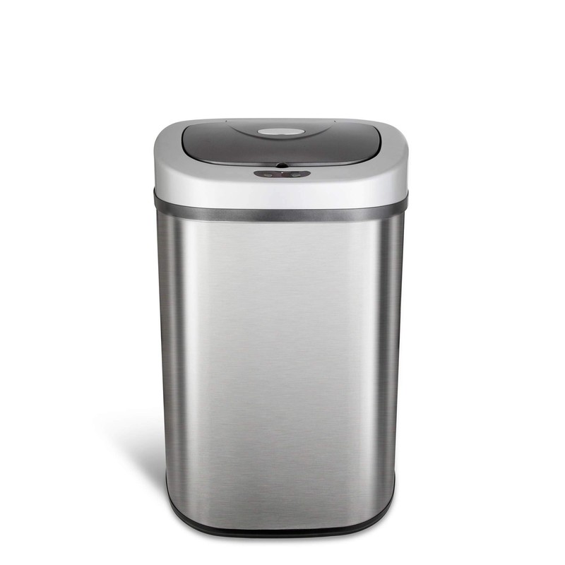 NINE_STARS Infrared Motion Sensor Trash Can 21 Gal. with Auto-Open