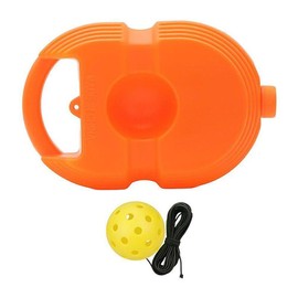 Professional Match Buddy Pickleball Baseboard Tennis Rebound 40 Holes Training Aids with Ball USA Approved Outdoor Pickleballs - Contains: B-Orange Base-Yellow Ball-1PC