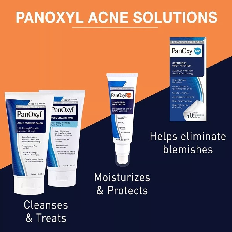 Panoxyl Espuma Lavado Para Acné Panoxyl Peróxido De Benzoilo 10%