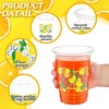 Singhoow Singhoow 50 Pcs Capri Lemon Plastic Cups Bulk 16