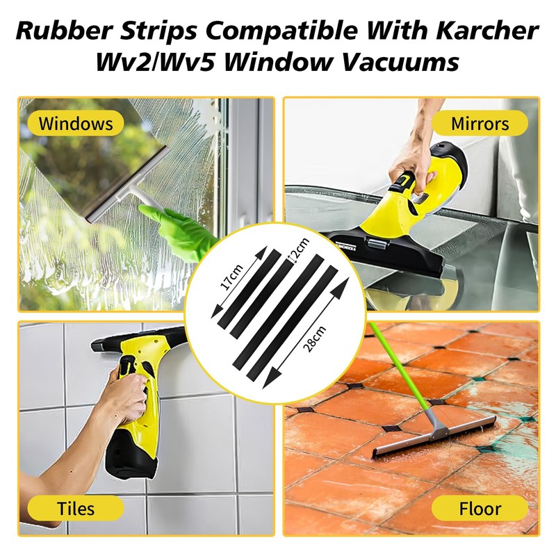 Window Vac Accessories for Karcher WV2 WV5, 7 Pcs Window