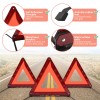 Unbranded 3X Car Emergency Warning Triangle Reflective Safety Roadside Kit