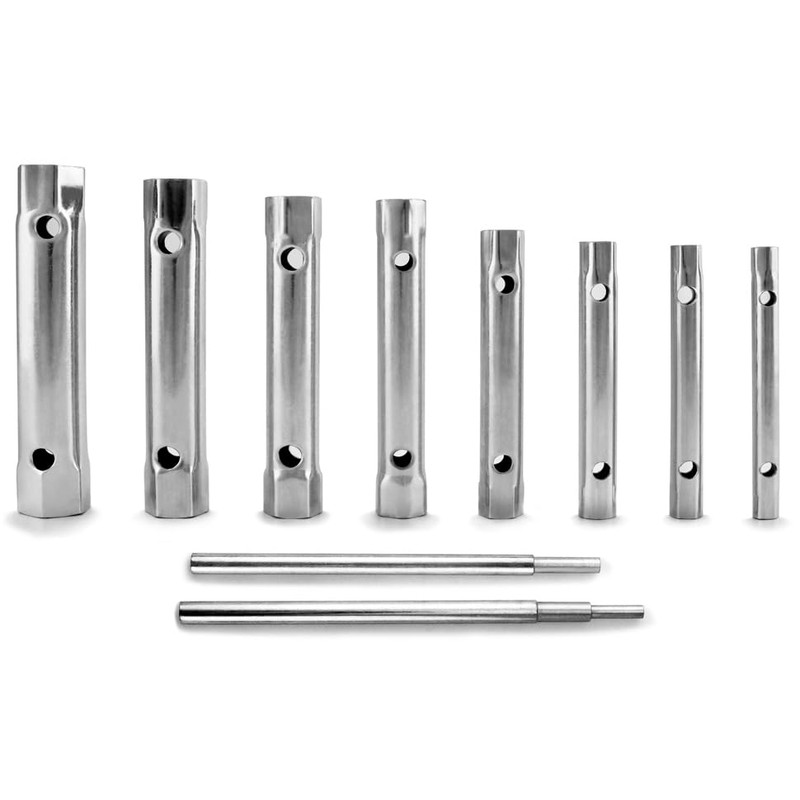 QWORK Spark Plug Wrench Set, Box Spanner Set, 10 Pcs