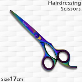 Sandbros Multi Titanium 6.5" Professional Hair Cutting Scissors Shears for Men/Women Cutting for Salon/Barber/Home (Straight Right Handed Scissors)