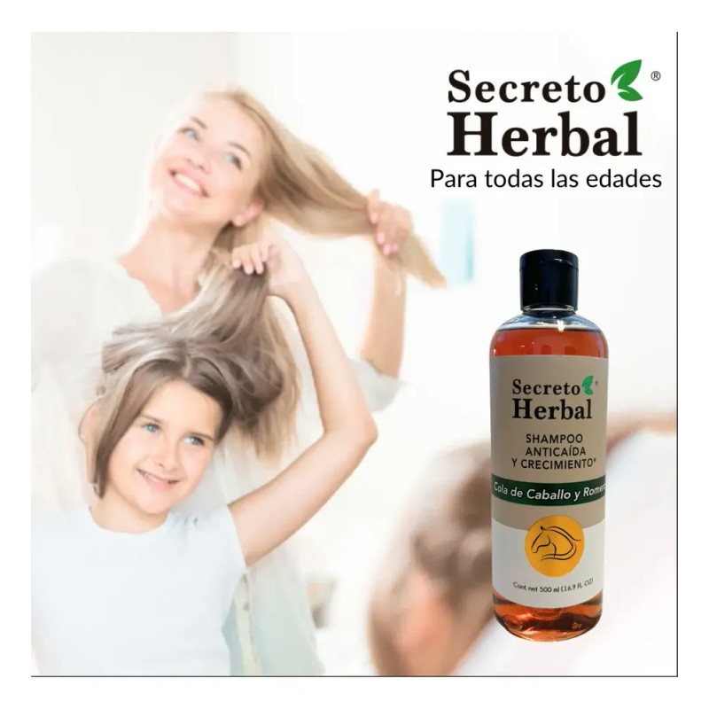 Shampoo Cola De Caballo Secreto Herbal Anticaida Romero 500ml