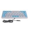 Wired RGB Keyboard Sensitive Operation Quick Response 62 Key White
