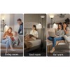 HonoDing Adjustable Silver Floor Lamp with Reading Light Susan Modern
