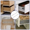 Mormchlots 2Pcs 438mm/17.24" Silver Stainless Steel Drawer Slides, Small Drawer