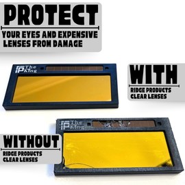 Ridge Products 10 Pack of 2x4.25 Clear Welding Lenses, Replacement Clear Welding Lens 2x4 1/4, Welding Hood Clear Lenses, Top Protection For Welding Lens And Eyes, Lightweight, 0.04" Thick