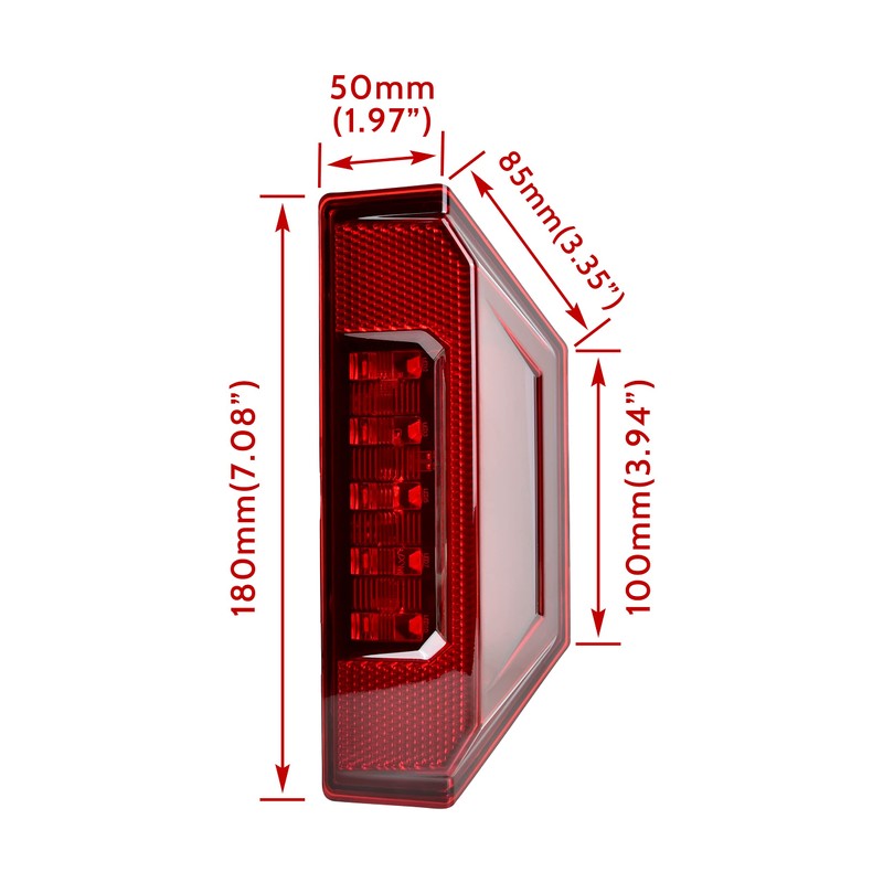 KATIMOTO UTV Rear Tail Light Assembly for Ranger 15-21, LED