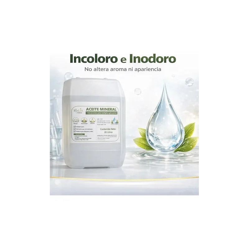 Aceite Mineral Cristalino Pcosmeticos,masajes,geles 20 Lts