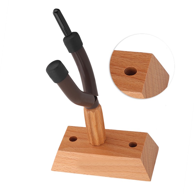 Flanger FH-003 Durable Wooden Base Violin Hanger Hook Wall Mount