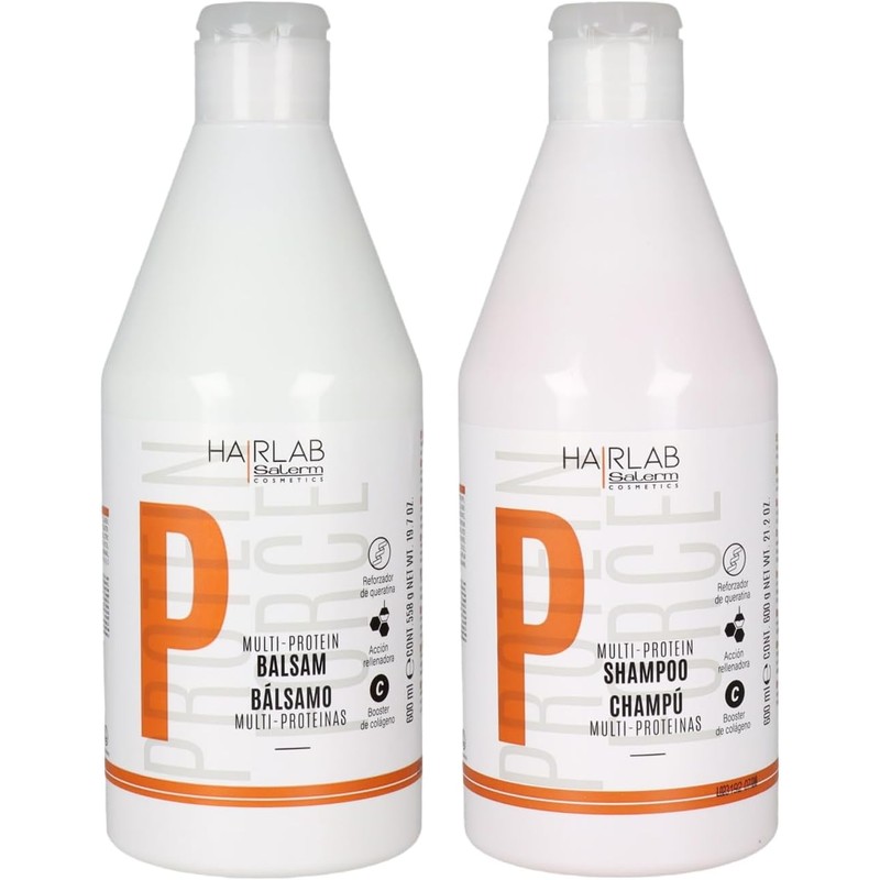 Shampoo Y Bálsamo Multi Proteínas Sin Parabenos Sin Sulfatos Vegano