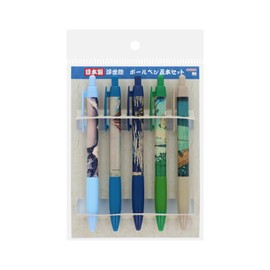 Sunstar Stationery Ballpoint Pen Set, Ukiyo-e, Landscape, S4597486