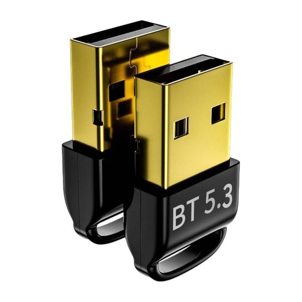 2Pcs USB Bluetooth Adapter for PC, No Latency Bluetooth Dongle