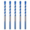 5 Piece Masonry Drill Bit Set for Concrete Tile Glass
