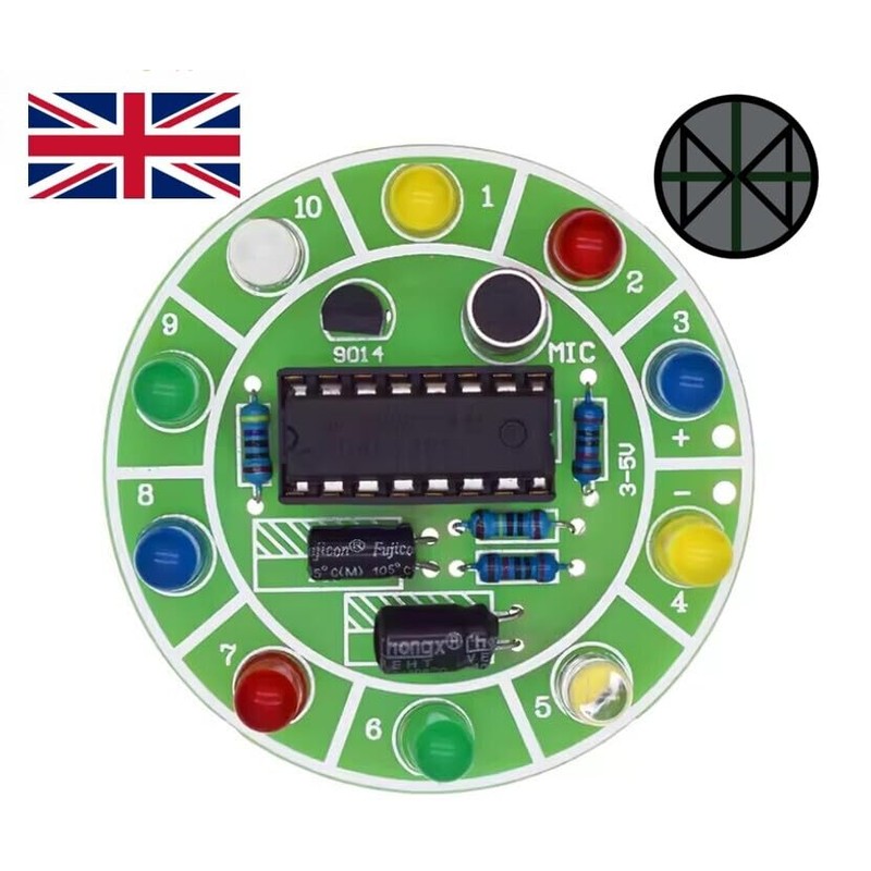 DIY Solder Practice Kit Voice Activated LED Soldering Project Teaching