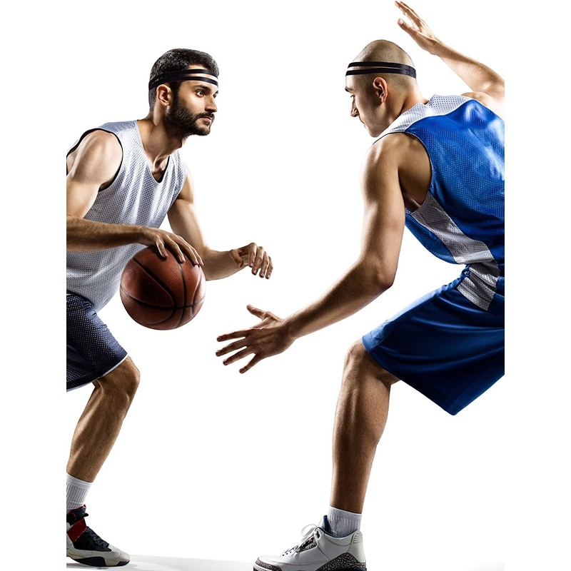 Shappy 3 Pieces Double-Straps Sport Headbands Elastic Hairband Non-Slip Sweatband