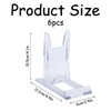 Rumyve 6Pcs Acrylic Display Stands,Adjustable Clear Plate Display Stands,Multifunctional Easel