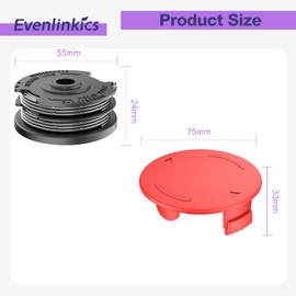 EVENLINKICS Thread Spools for Bosch AdvancedGrassCut 36, ART 24, ART24+, ART27, ART27+, ART30, ART30+, ART 30-36 LI, Replacement for Original Bobbins f016800351