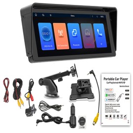 MAD HORNETS 10.26" Car MP5 Player Bluetooth HD Reversing Image Car FM Transmitter Wireless Carplay + 4 LED Camera