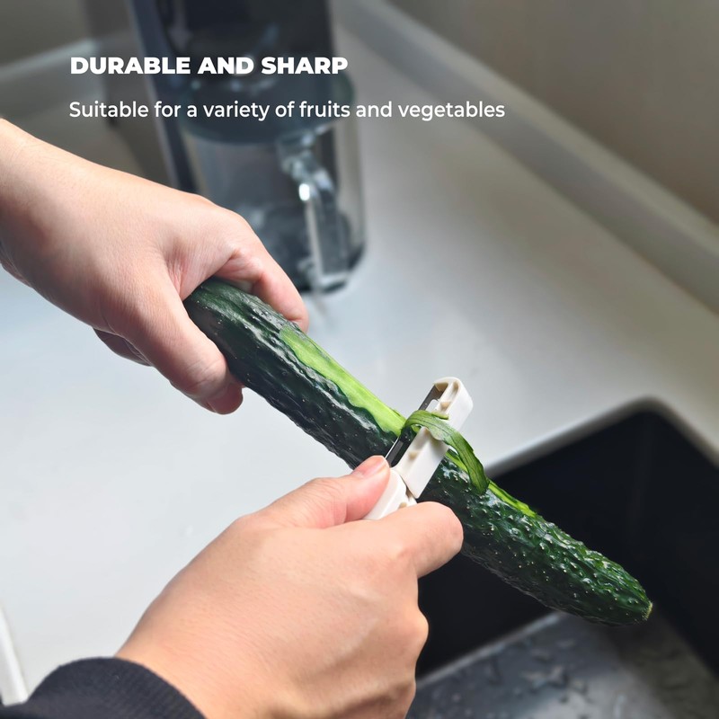 Foldable Peeler with Sharp Stainless Steel Blade, Compact Size for
