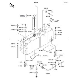 Kawasaki Fuel Gauge Replaces 52005-0735 Kawasaki Prairie 300 400/Bayou 220 250 300 400