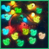 JEYORZY Pack of 100 Mini Luminous Ducks, Miniature Colourful Resin,