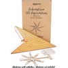 BRUBAKER 60 cm Paper Christmas Star for Hanging - LED