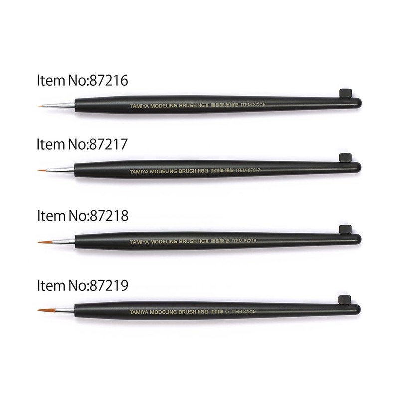TAMIYA 87218 HG II Point Fine Synthetic Hair Brush, Craft