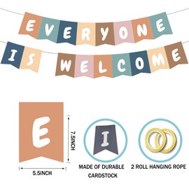 Boho Classroom Decor for Teachers, Everyone is Welcome Classroom Decor, Welcome Classroom Supplies, Bulletin Boards for Walls, Welcome Banner Classroom Decorations, Classroom School Supplies