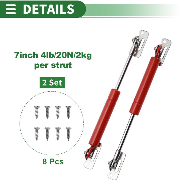 Motoforti Universal Lift Supports Struts Lift Support Shock 7inch/180mm 4lb/20N/2kg