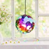 Crystal Prism Ball Rainbow Suncatcher, AB Coloured Glass Hanging Ornaments,