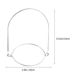 ULTECHNOVO 6 Pack Stainless Steel Wire Handles Stainless Jar Hanging Hooks for Mason Jar Hanger,Canning Jars Hanger,Ball Pint Jar,Jar Hanging Hook for Regular Mouth