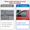 STARTSHIP Side Window Visors Wind Vent Deflector for 2000-2004 Dodge