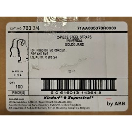 SUPERSTRUT 100 - Superstrut 703-3/4, 3/4", Steel, Universal, Pipe to Strut, Conduit Clamp
