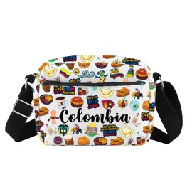 G2TUP Funny Colombia Lovers Gift Colombia Makeup Bag Colombia Traveller Cosmetic Bag Colombian Culture Lovers Gift (Colombia HS)
