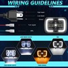 MONDEVIEW 5x7 LED Headlights 7x6 H6054 headlight led sealed beam