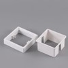 Acmerota 20mm White Single Socket Spacer 1 Gang Square Spacer