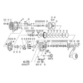 DAIWA Reel Genuine Part 19 Catalina 15H Spool (18-21) Part Number 18 Part Code 129701 00630050129701